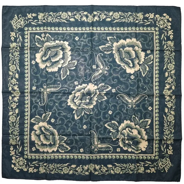 HT-8 - Butterfly Teal Bandana