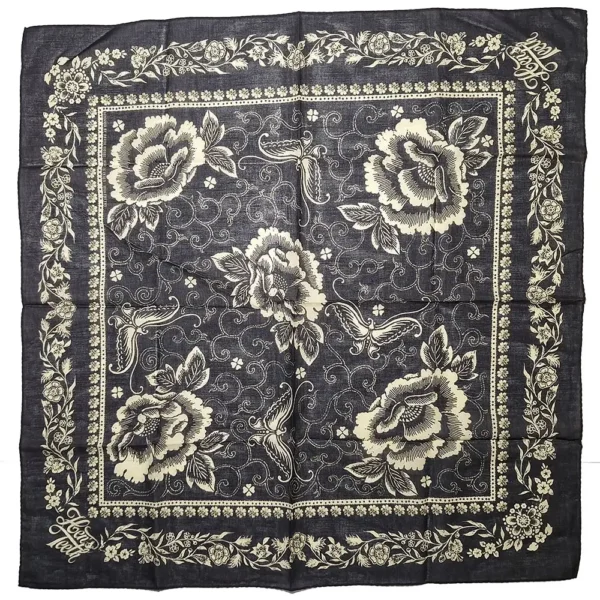 HT-9 - Butterfly Black Bandana